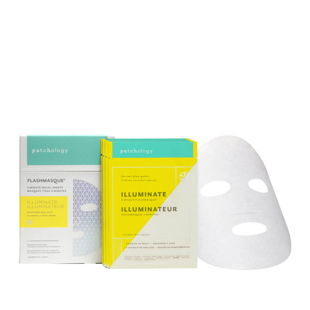 FlashMasque® Illuminate 5 Minute Sheet Mask 4 pack